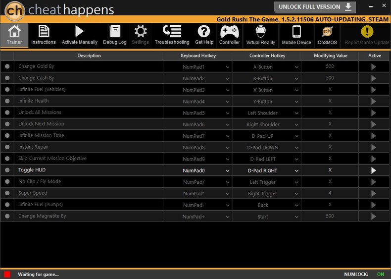Трейнер +14 для версии 1.5.2.11506 от CheatHappens.com