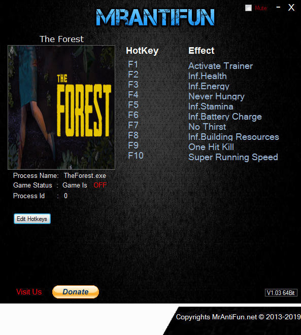 Трейнер +10 для версии Build 3496148 от MrAntiFun