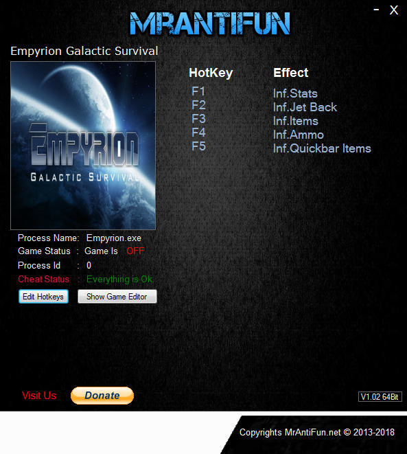 Трейнер +5 для версии 8.1.1 1743 от MrAntiFun