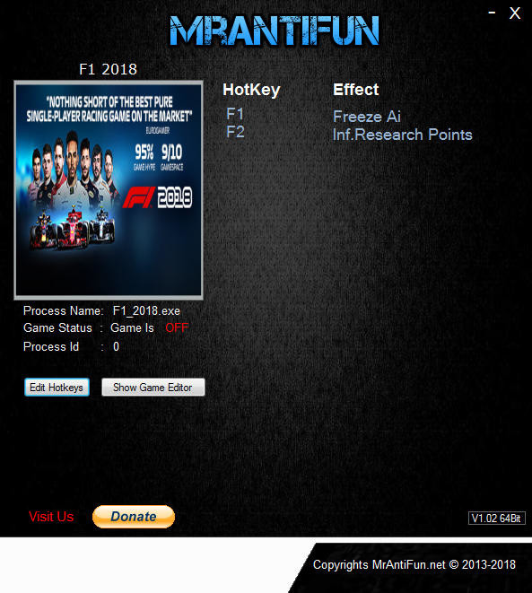 Трейнер +2 для версии 1.06 от MrAntiFun