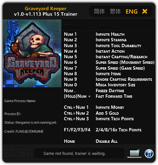 Трейнер +15 для версии 1.113 от FLiNG