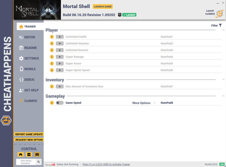 Трейнер +10 Build 08.16.20 Revision 1.09202 от CheatHappens.com