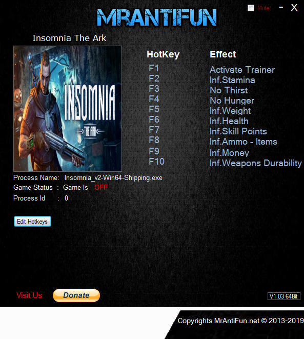 Трейнер +9 для версии от 04.07.2019 от MrAntiFun