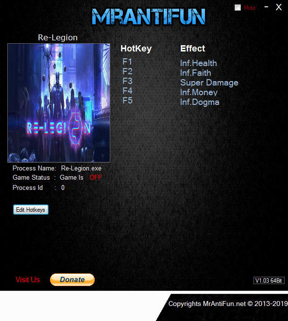 Трейнер +5 для версии 1.1.0.258 от MrAntiFun