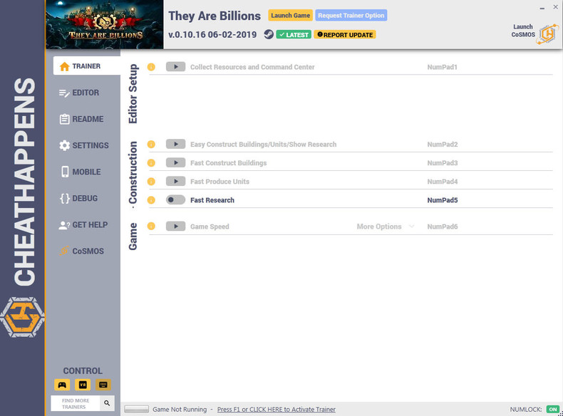 Трейнер +24 для версии 0.10.16 (06.02.2019) от CheatHappens.com