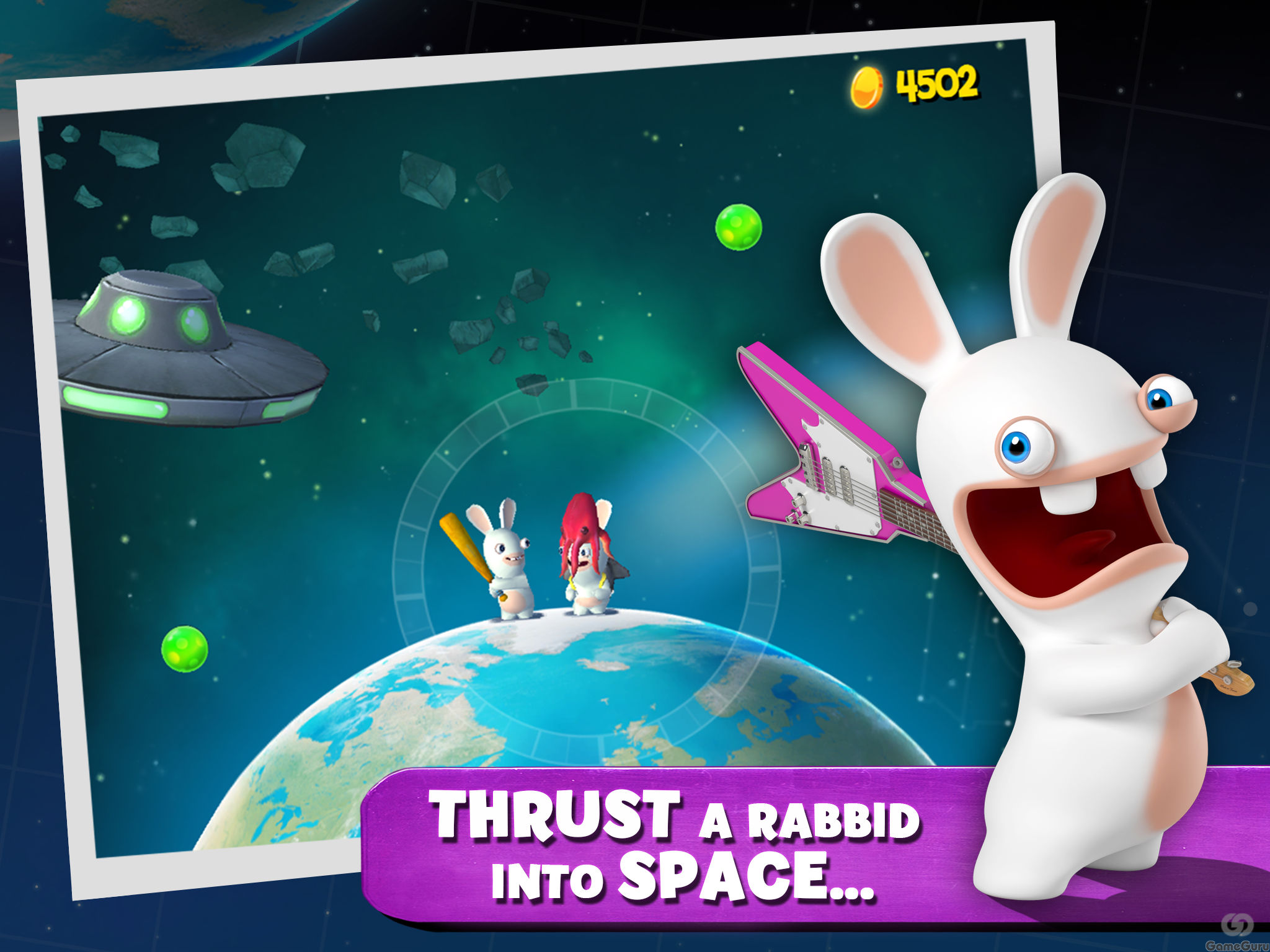 Включи кролик игра. Rabbids big Bang игра. Rabbids big Bang космос. Космический кролик. Кролик в космосе.