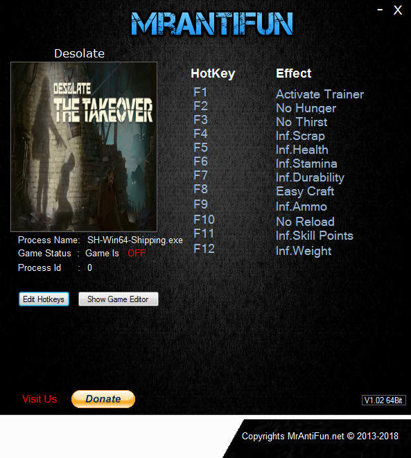 Трейнер +11 для версии 0.8.80 от MrAntiFun