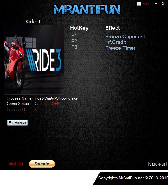 Трейнер +3 для версии от 14.01.2018 от MrAntiFun