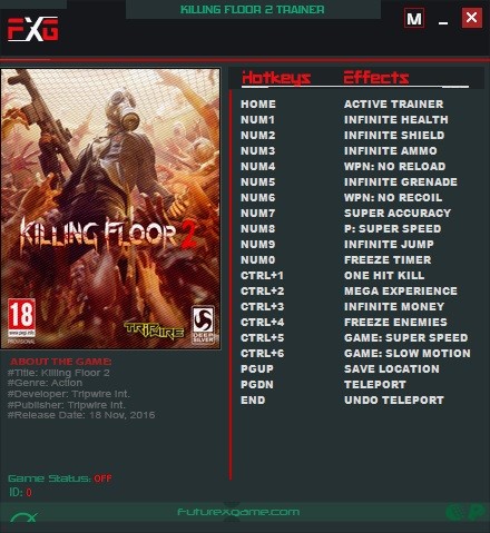 Трейнер +17 для версии 1064 от FutureX