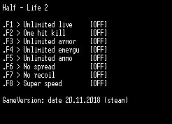 Трейнер +8 для версии Steam от LIRW / GHL