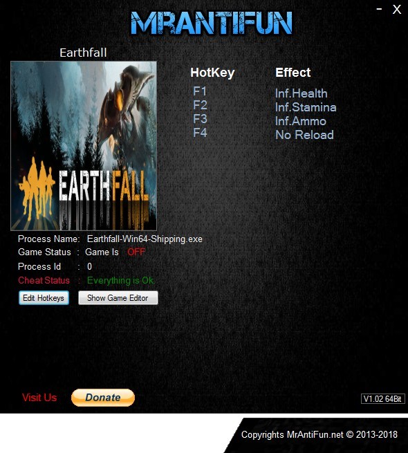 Трейнер +4 для версии от 01.11.2018 от MrAntiFun