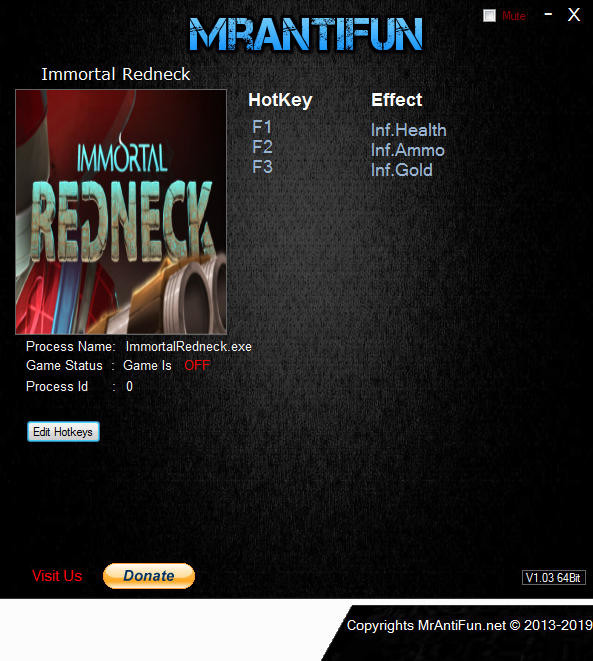 Трейнер +3 для версии 1.3.4 от MrAntiFun