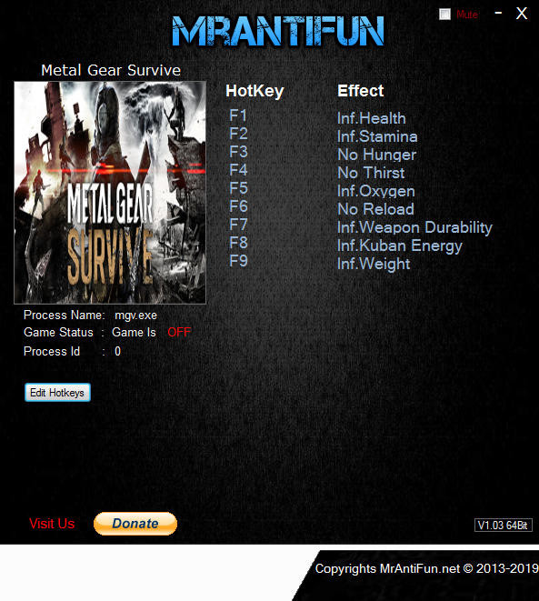 Трейнер +9 для версии 1.16 от MrAntiFun
