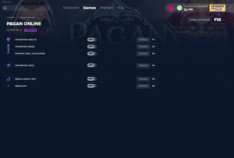 Трейнер +6 для версии от 01.09.2019 от MrAntiFun / WeMod