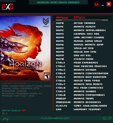 Трейнер +24 для версии 1.0 от FutureX