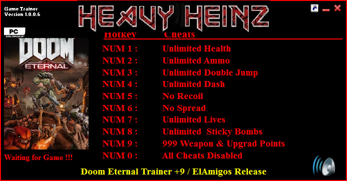 Трейнер +9 для версии 1.0.0.6 от Heavy Heinz