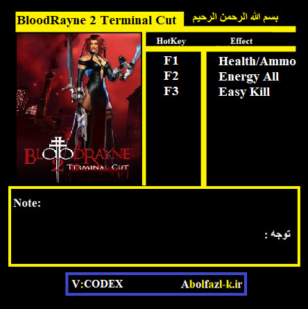 Трейнер +3 для версии 1.0 от Abolfazl.k