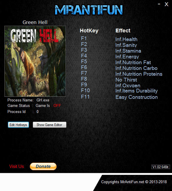 Трейнер +11 для версии 0.4.3 от MrAntiFun