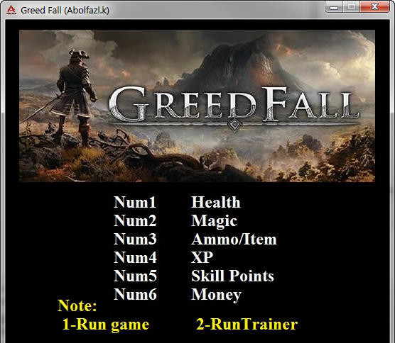 Трейнер +6 для версии 1.0 от Abolfazl.k
