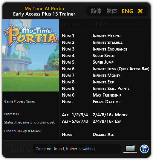Трейнер +13 для версии Early Access с установленным обновлением от 2018.08.05 от FLiNG