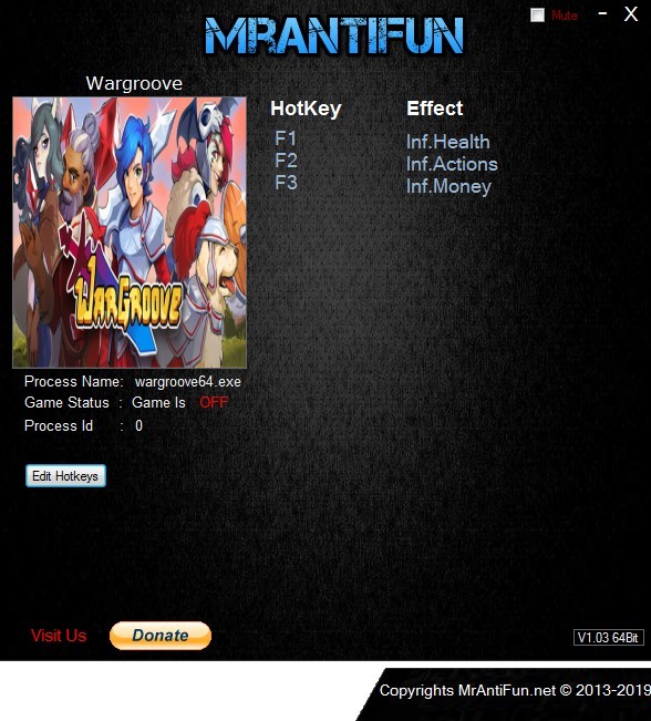 Трейнер +3 для версии 1.2.5 от MrAntiFun