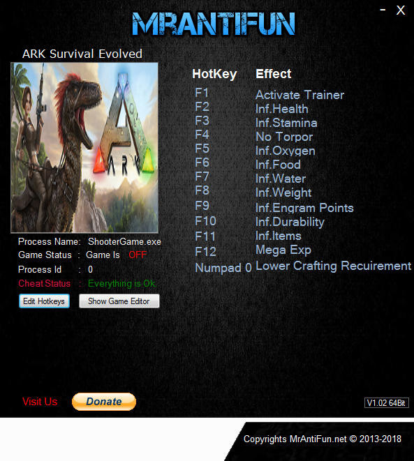 Трейнер +12 для версии 285.104 от MrAntiFun
