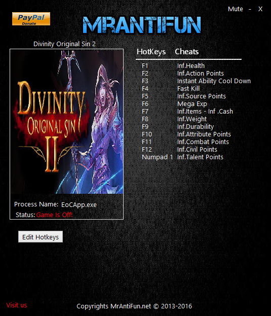 Трейнер +14 для версии 3.0.226.993 от MrAntiFun