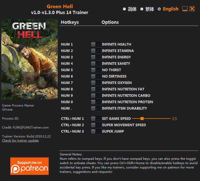 Трейнер +14 для версии 1.3.0 от FLiNG