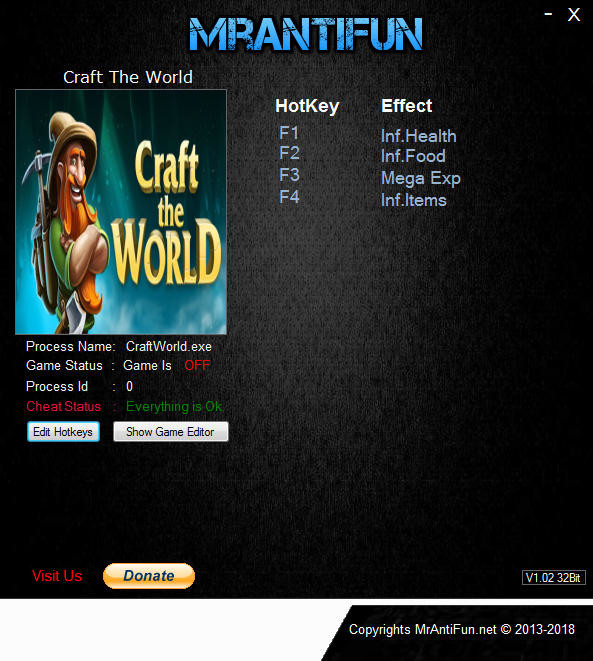 Трейнер +4 для версии 1.5.000 от MrAntiFun