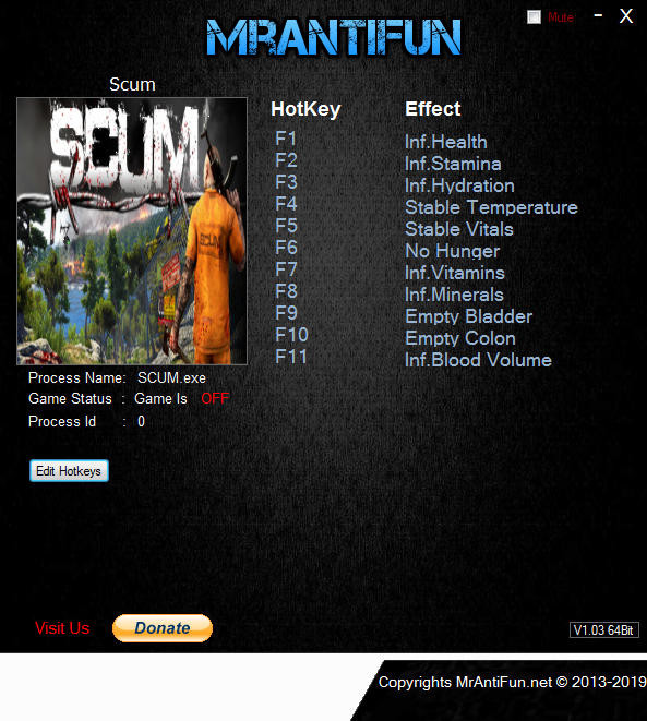 Трейнер +11 для версии 0.2.41.15068 от MrAntiFun