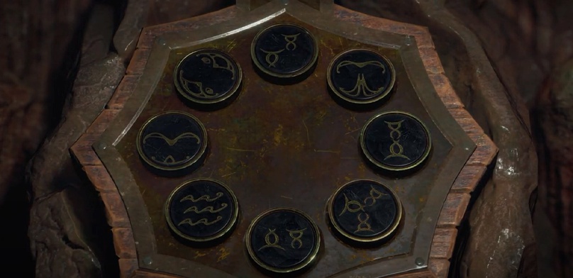 Загадка с символами в большой пещере в Resident Evil 4 Remake: где найти голову еретика