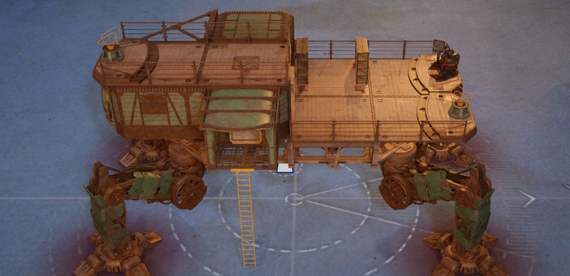 Как создать новый чертеж шагохода в Sand: Raiders of Sophie