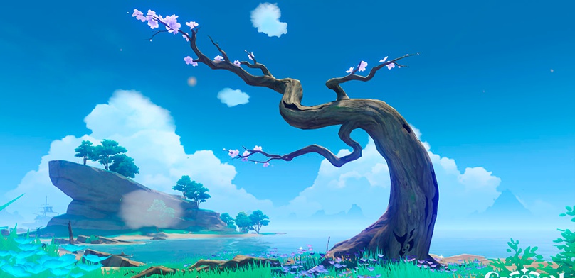 Как выполнить задание Лечение для сакуры в Genshin Impact